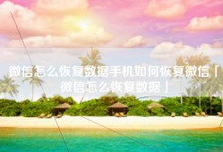微信怎么恢复数据手机如何恢复微信「微信怎么恢复数据」